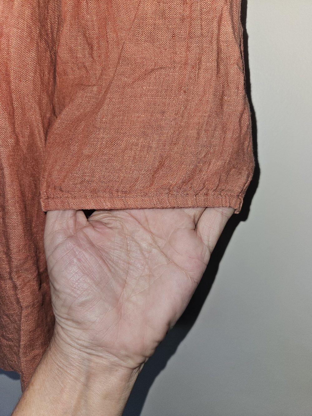 J. Jill Rust Button-Front Linen Top - Picture 6 of 7